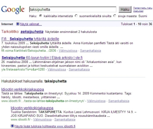 Seksipuhetta