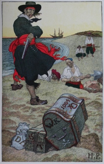 Howard Pyle: Buried Treasure. Wikimedia Commons.